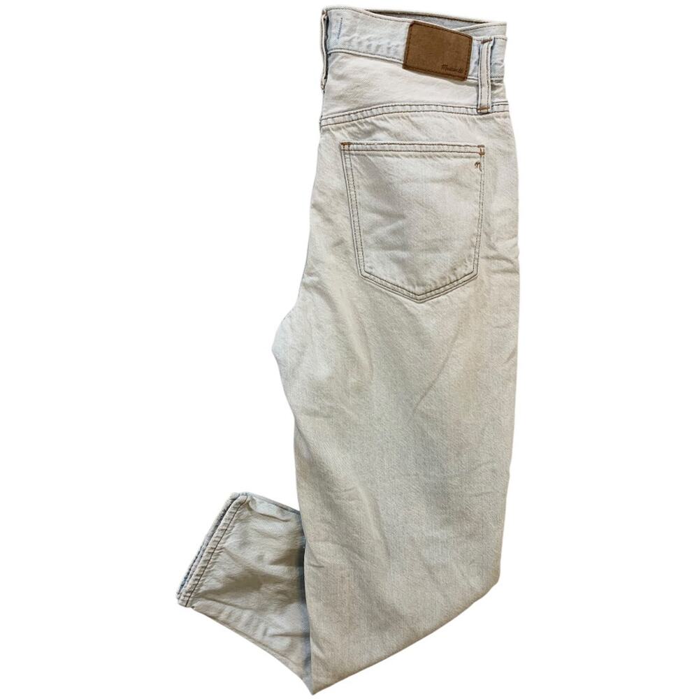 Size 26 Madewell Jeans The Slouchy Boyfriend Womens Light Wash Distressed
